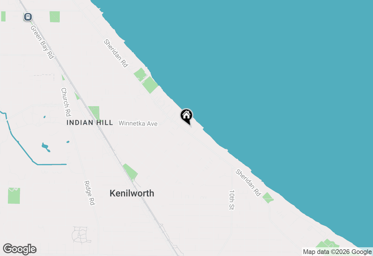 Map of 405 Sheridan Road, Kenilworth, IL 60043