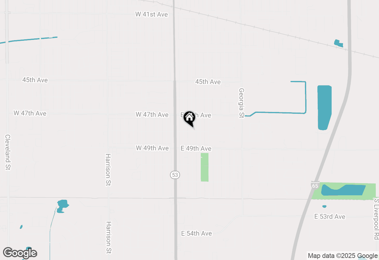 Map of 4788 Connecticut Street, Gary, IN 46409