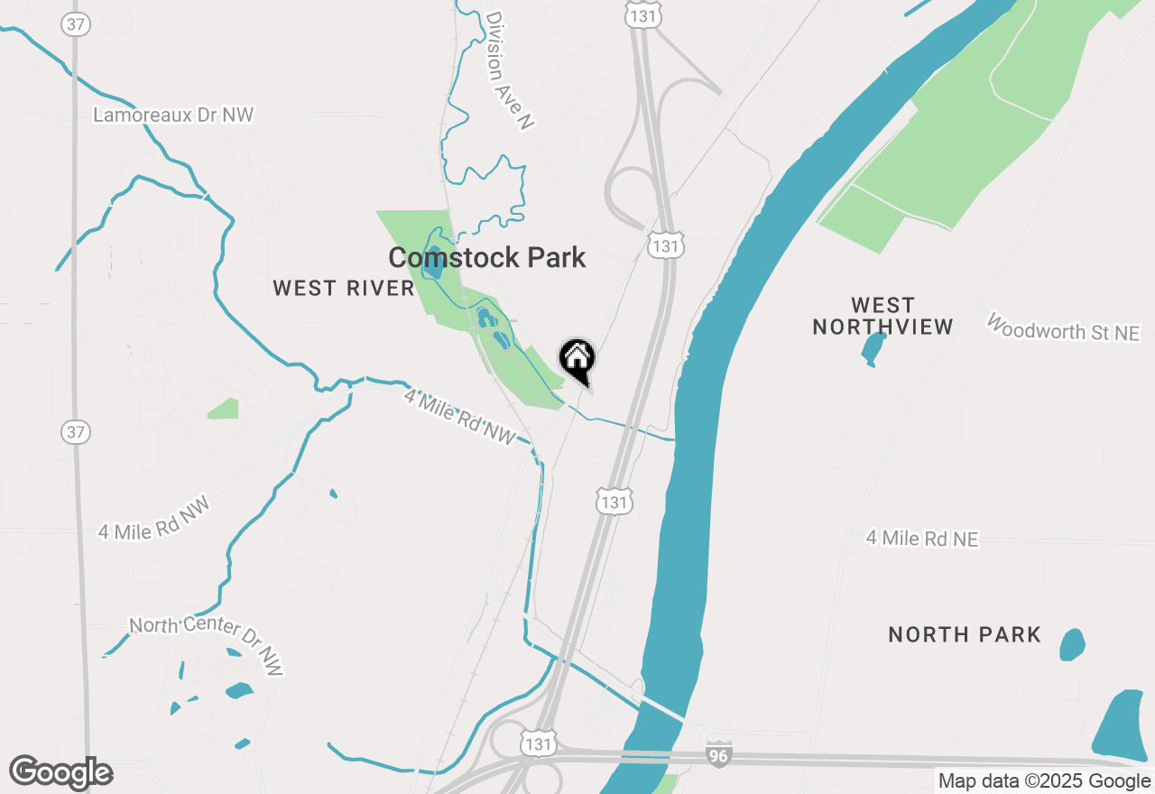 Map of 3950 W River Drive Ne, Comstock Park, MI 49321