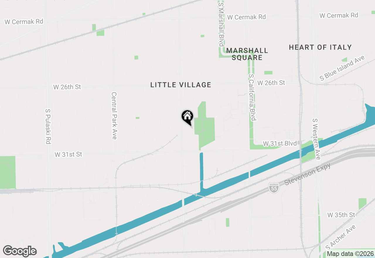 Map of 2838 S Troy Street, Chicago, IL 60623