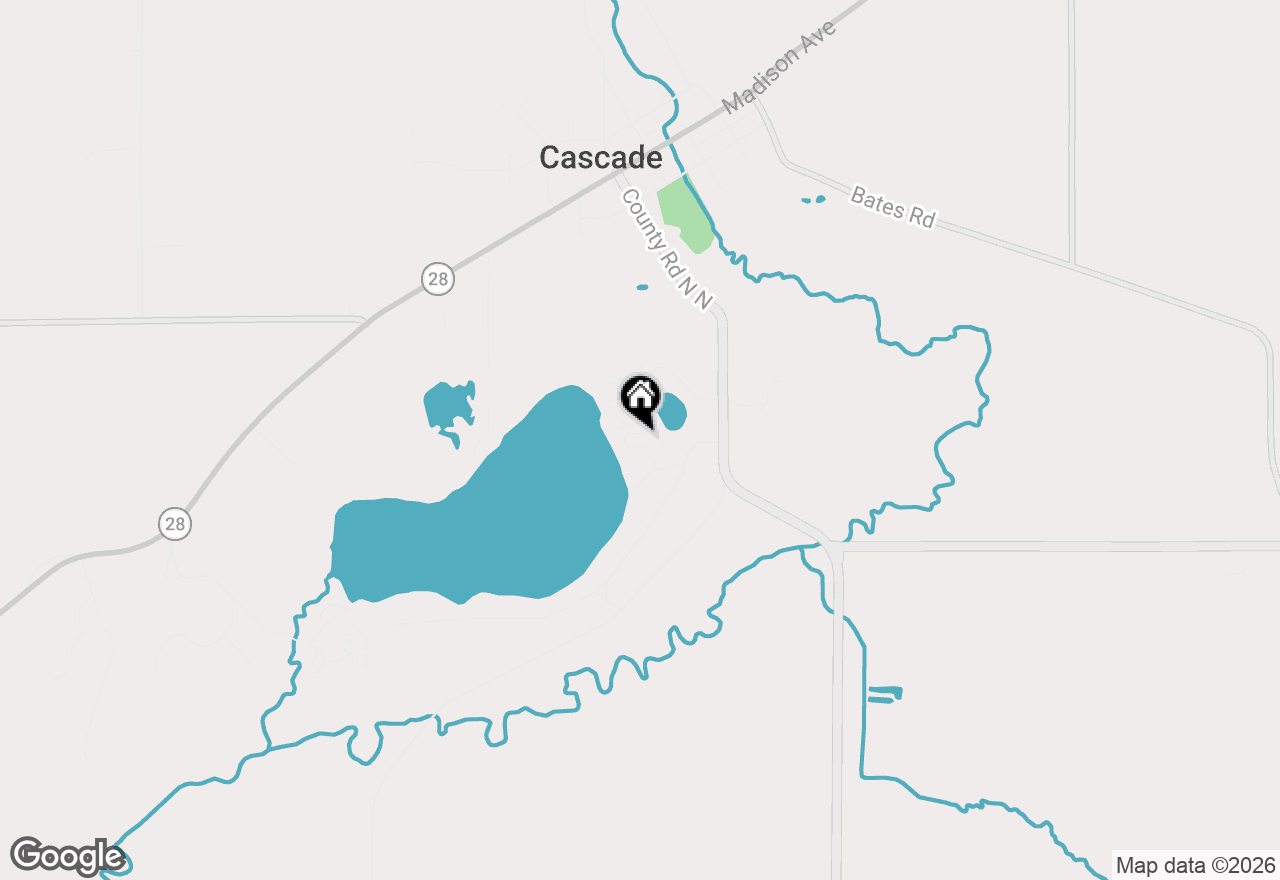Map of N3054 Circle Dr, Cascade, WI 53011