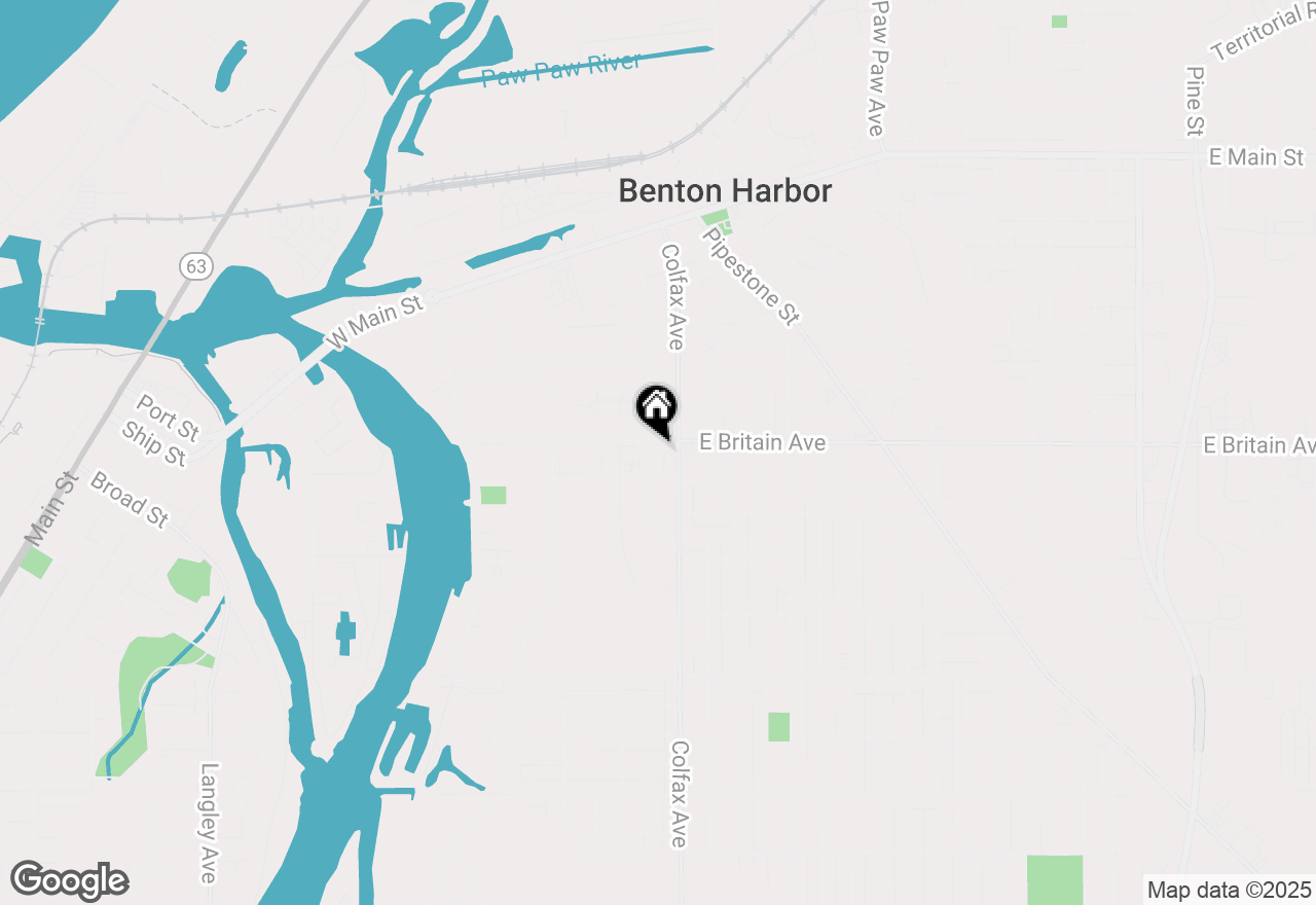 Map of 518 Sherman Court, Benton Harbor, MI 49022