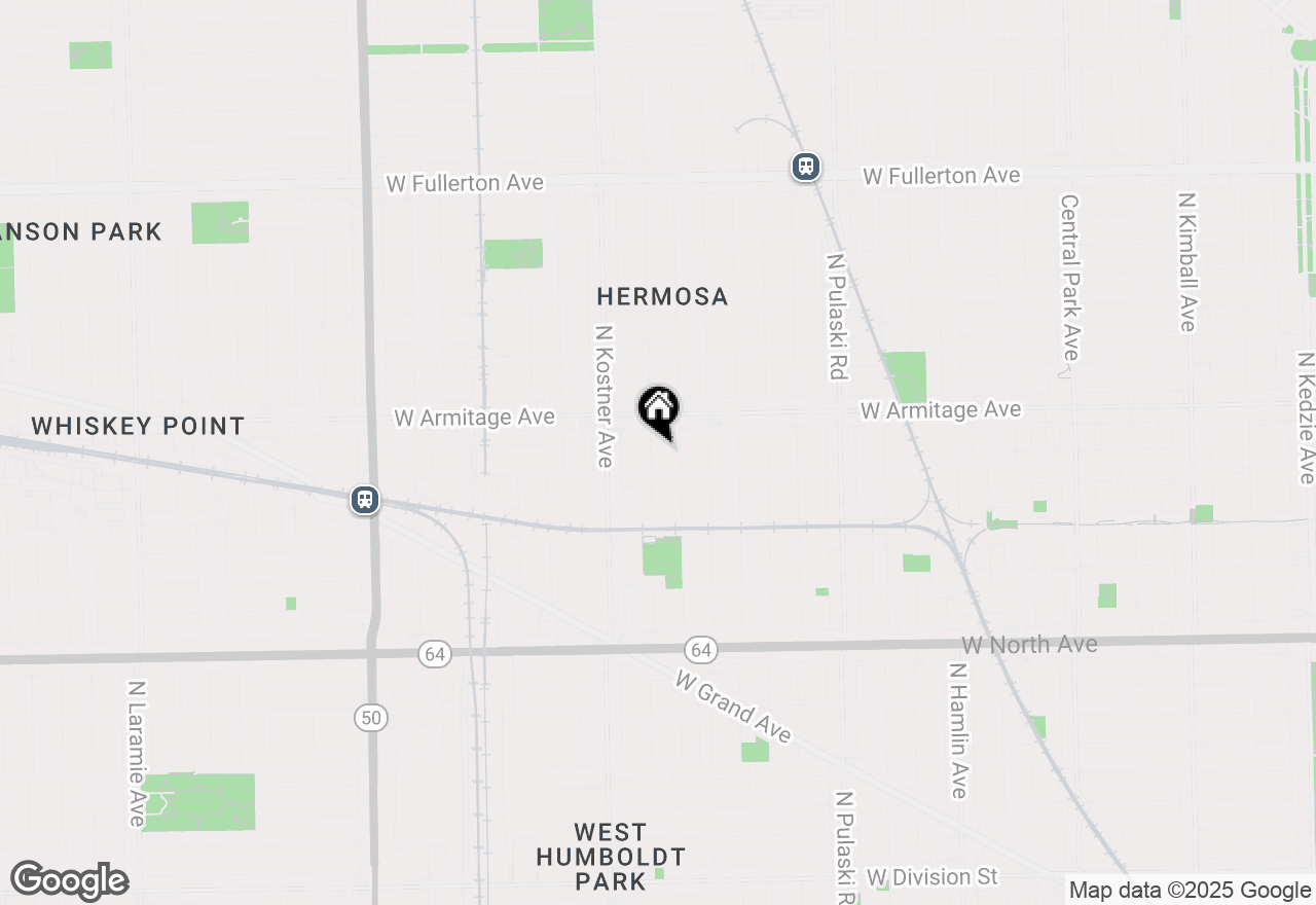 Map of 1920 N Kildare Avenue, Chicago, IL 60639