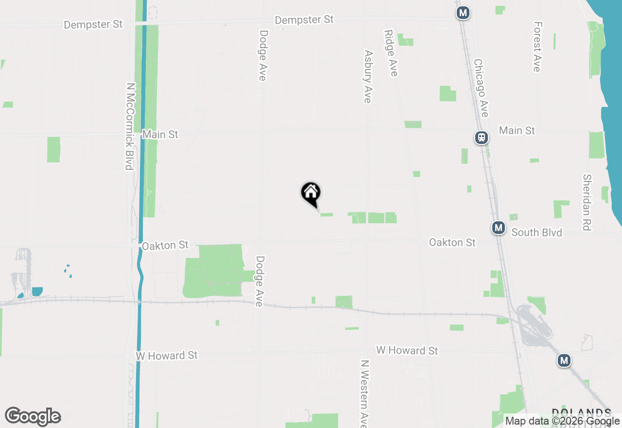 Map of 600 Florence Avenue, Evanston, IL 60202