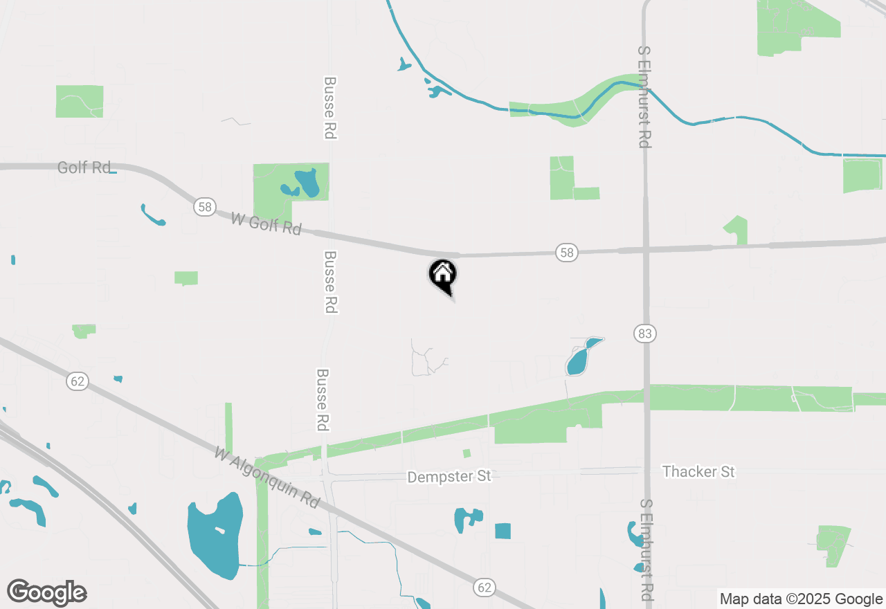 Map of 1021 S Grace Street, Mount Prospect, IL 60056