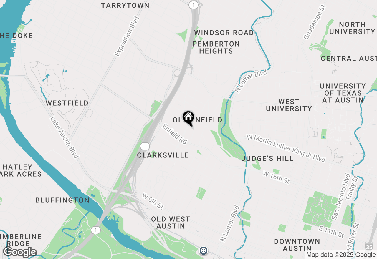 Map of 1603 Woodlawn Blvd #A, Austin, TX 78703