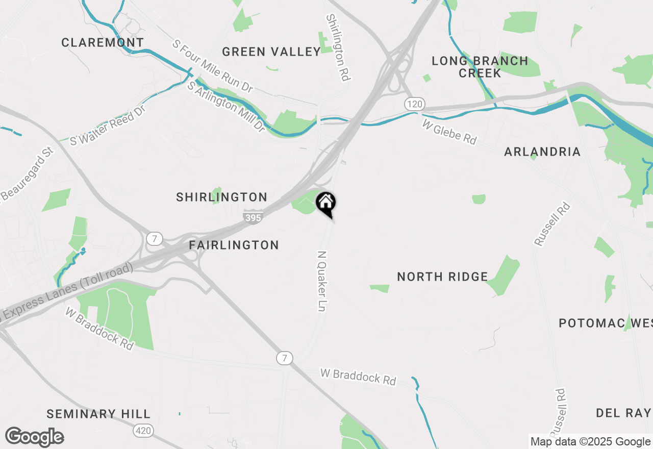 Map of 4101 32nd Road S, Arlington, VA 22206