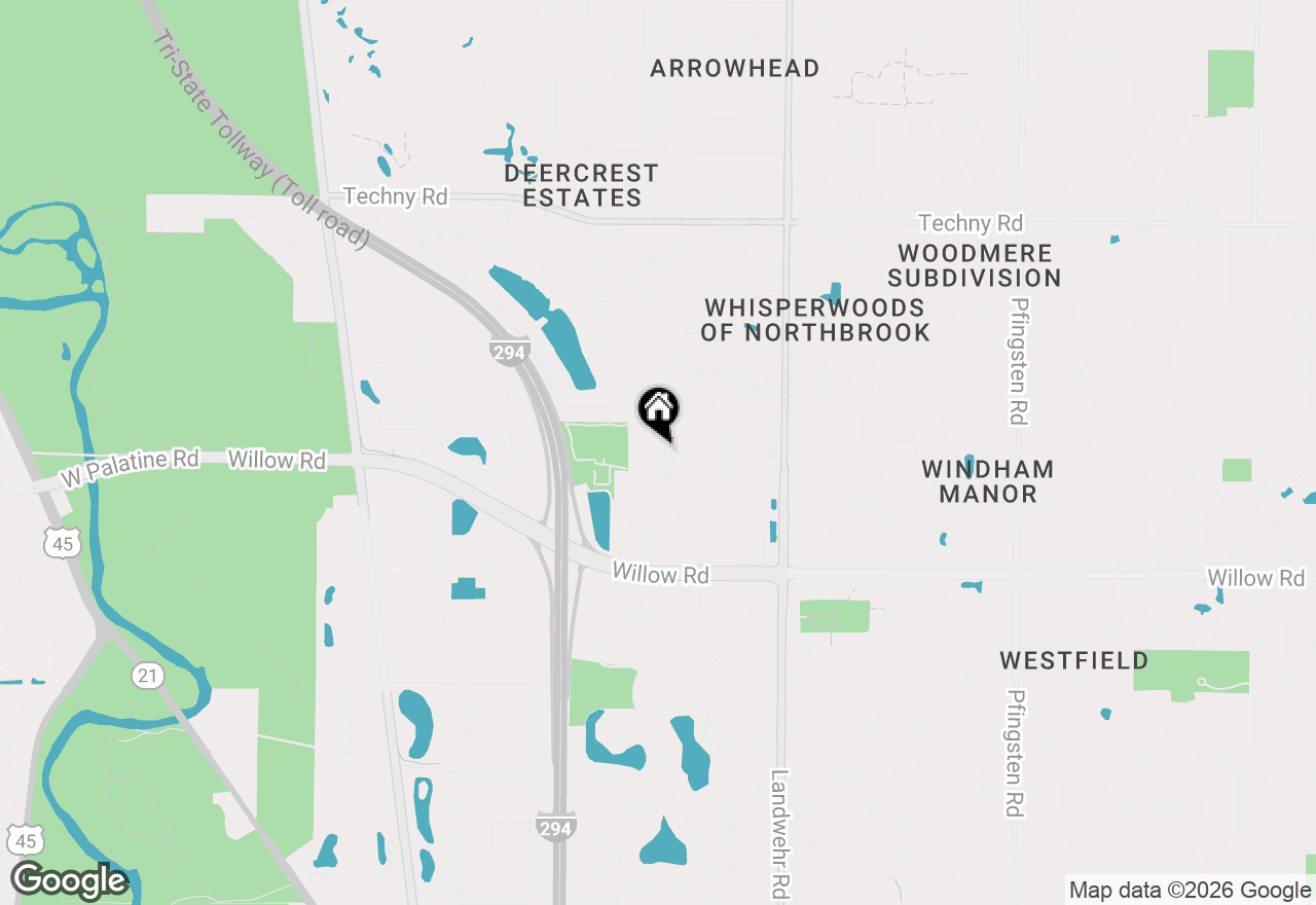 Map of 2390 White Oak Drive, Northbrook, IL 60062