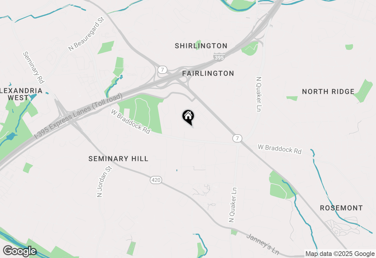 Map of 3816 Keller Avenue, Alexandria, VA 22302