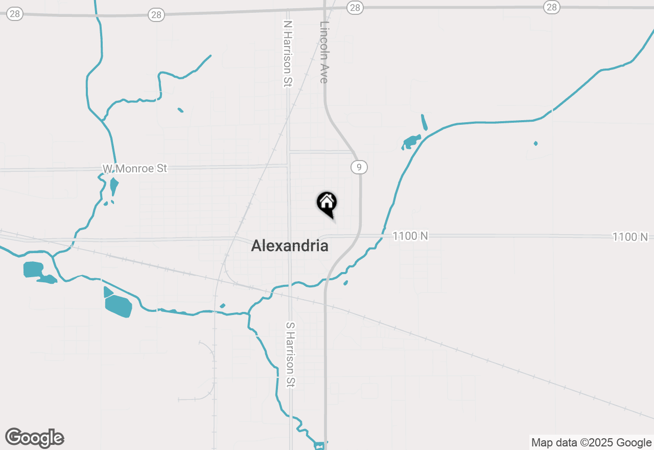 Map of 205 N Lincoln Avenue, Alexandria, IN 46001