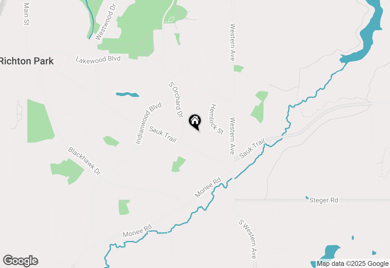 Map of 250 Lester Road, Park Forest, IL 60466