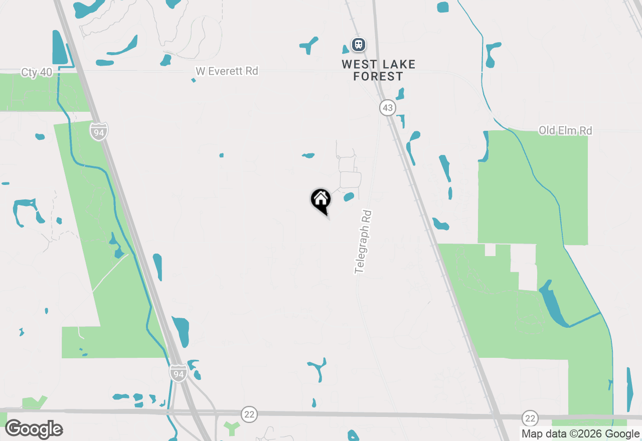 Map of 1261 Grove Court, Lake Forest, IL 60045