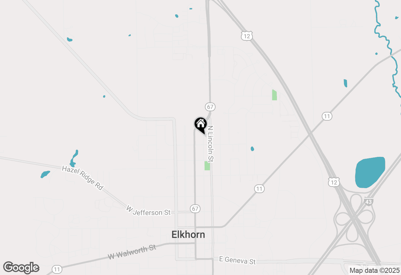 Map of 610 N Washington St, Elkhorn, WI 53121