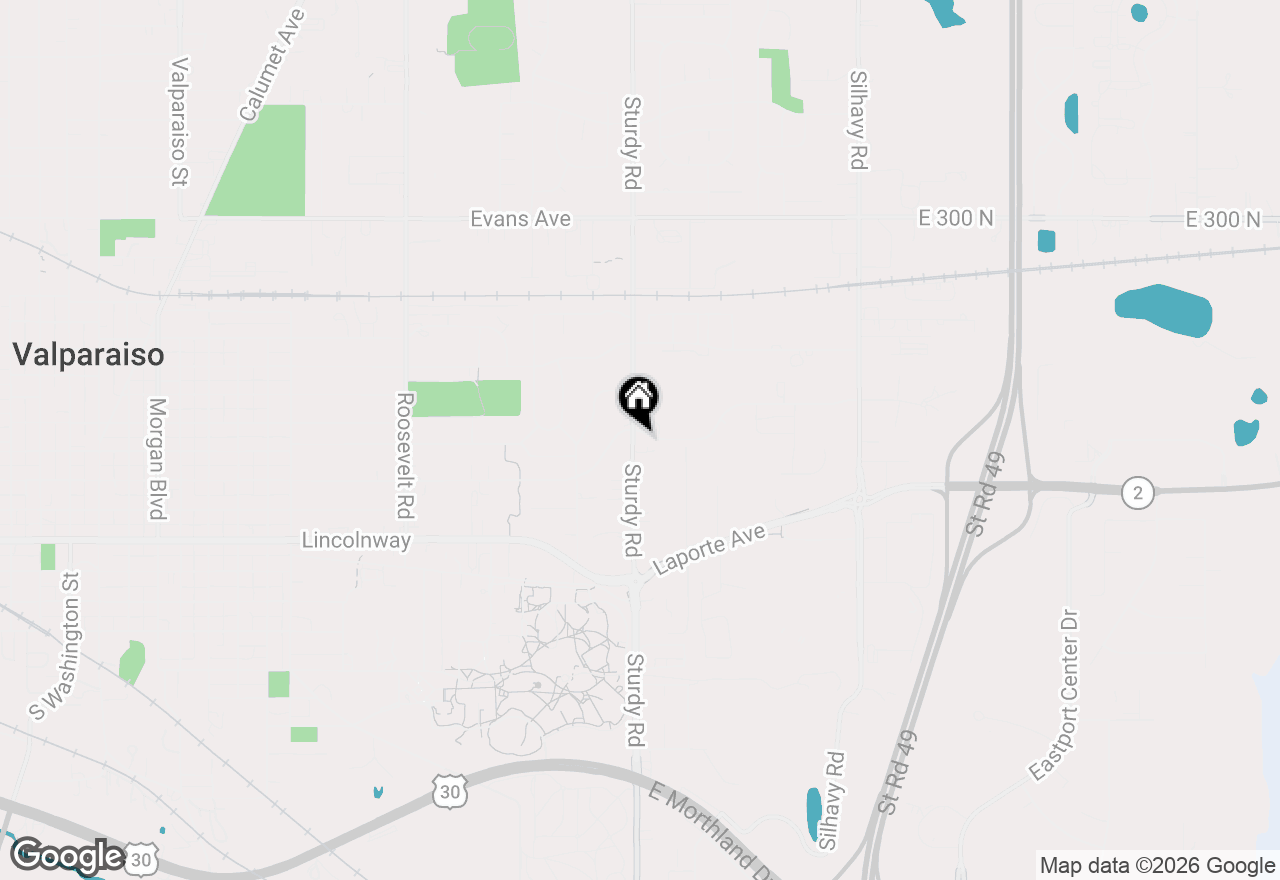 Map of Apprx Sturdy Road, Valparaiso, IN 46383
