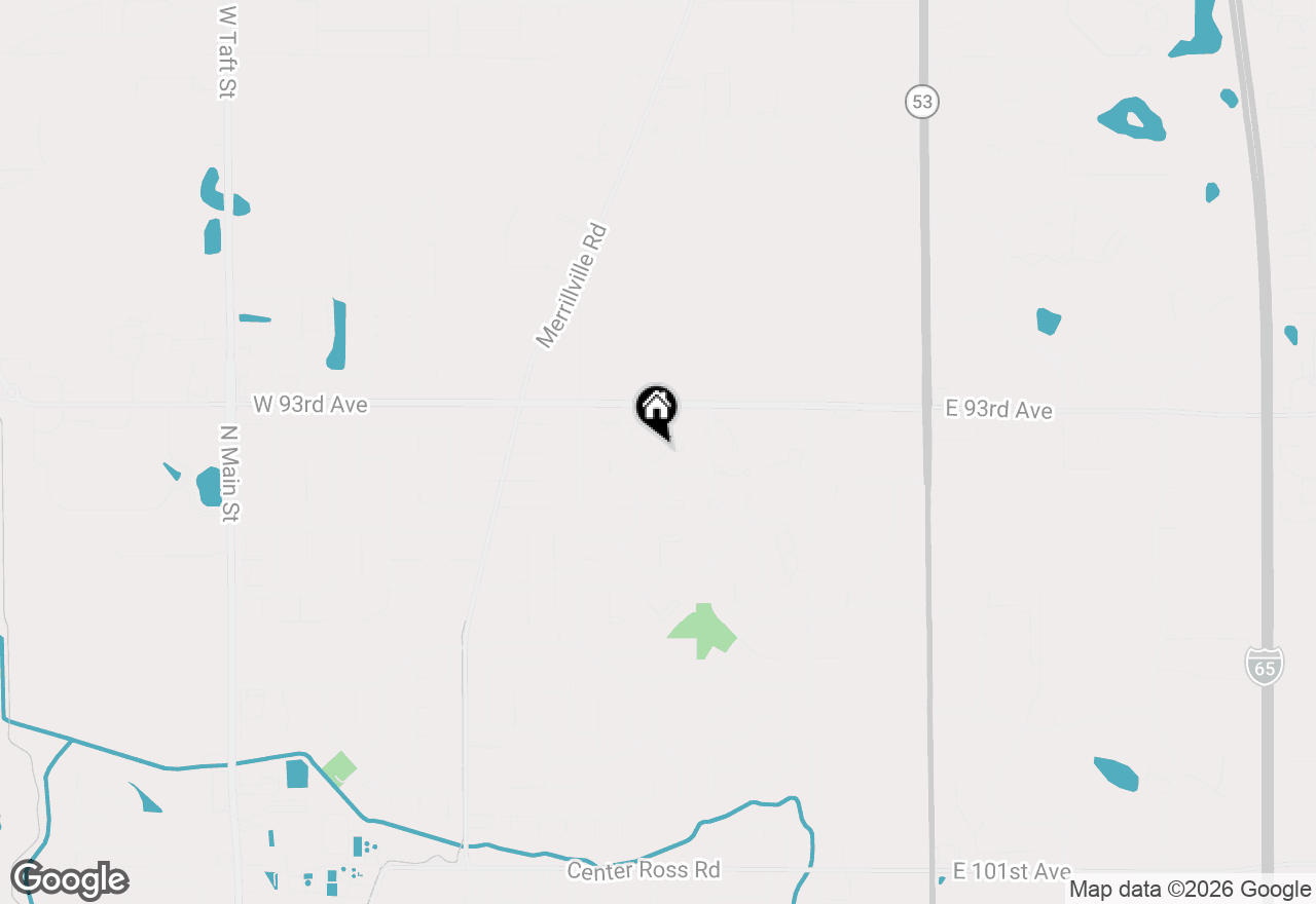 Map of 1361 W 94th Court, Crown Point, IN 46307