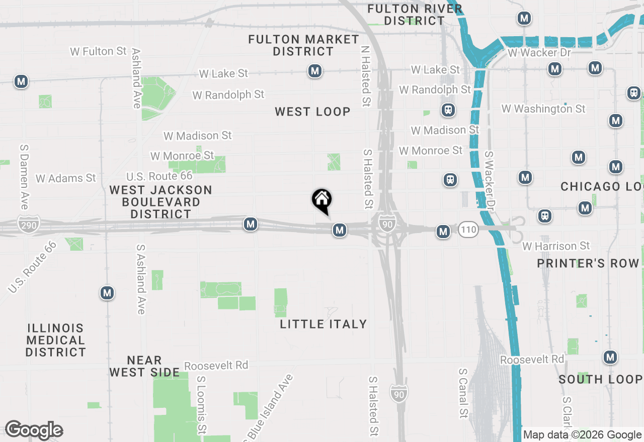 Map of 933 W Van Buren Street #326, Chicago, IL 60607
