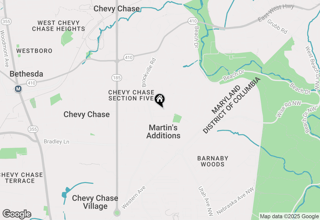Map of 7201 Chestnut Street, Chevy Chase, MD 20815