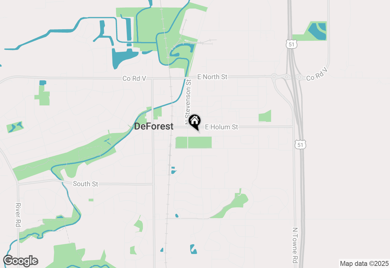 Map of 424 Deforest Street, Deforest, WI 53532