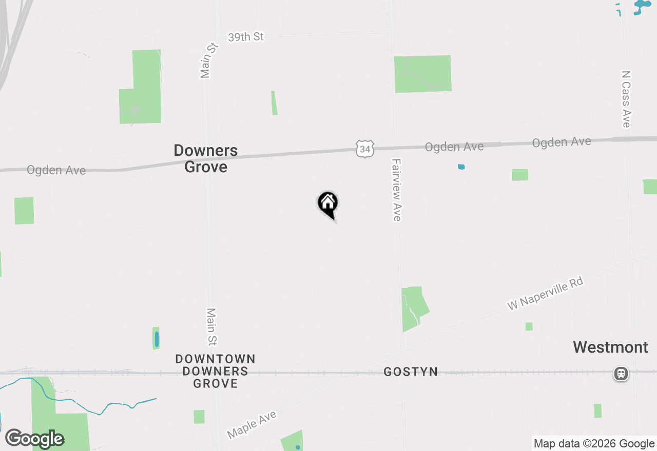 Map of 4524 Sterling Road, Downers Grove, IL 60515