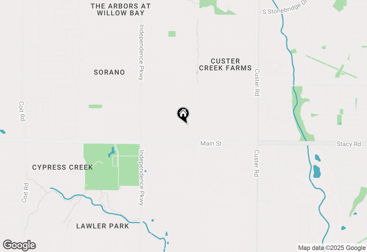 Map of 9136 Pavonia Lane, Frisco, TX 75035