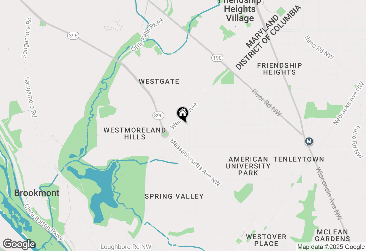 Map of 4937 Brandywine Street Nw, Washington, DC 20016