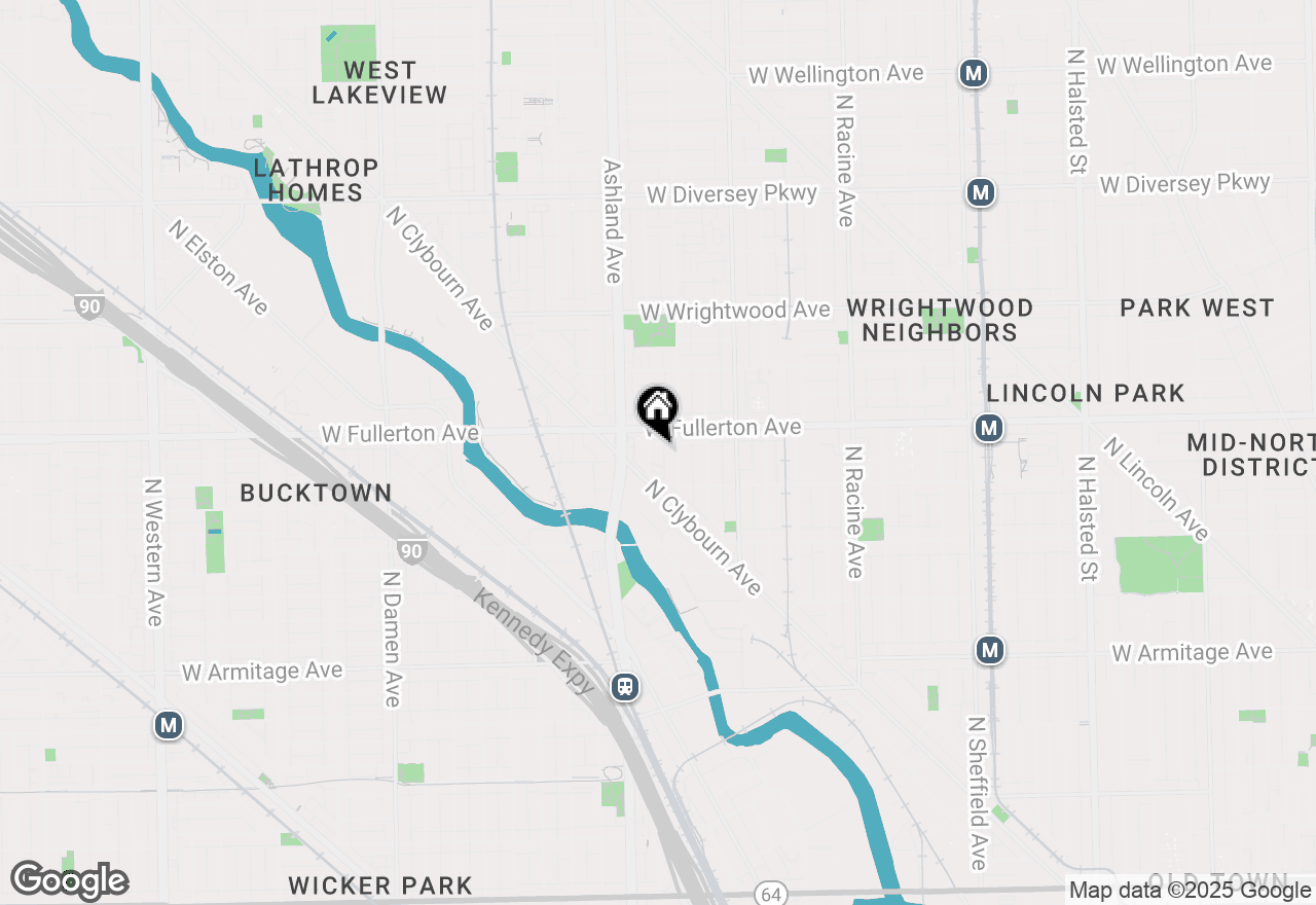 Map of 2337 N Bosworth Avenue #3, Chicago, IL 60614