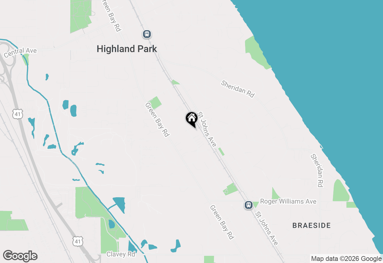 Map of 1119 Ridgewood Drive, Highland Park, IL 60035