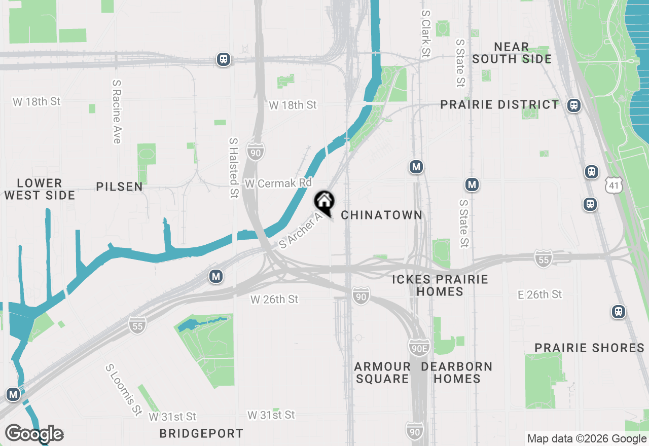 Map of 2322 S Canal Street #407, Chicago, IL 60616