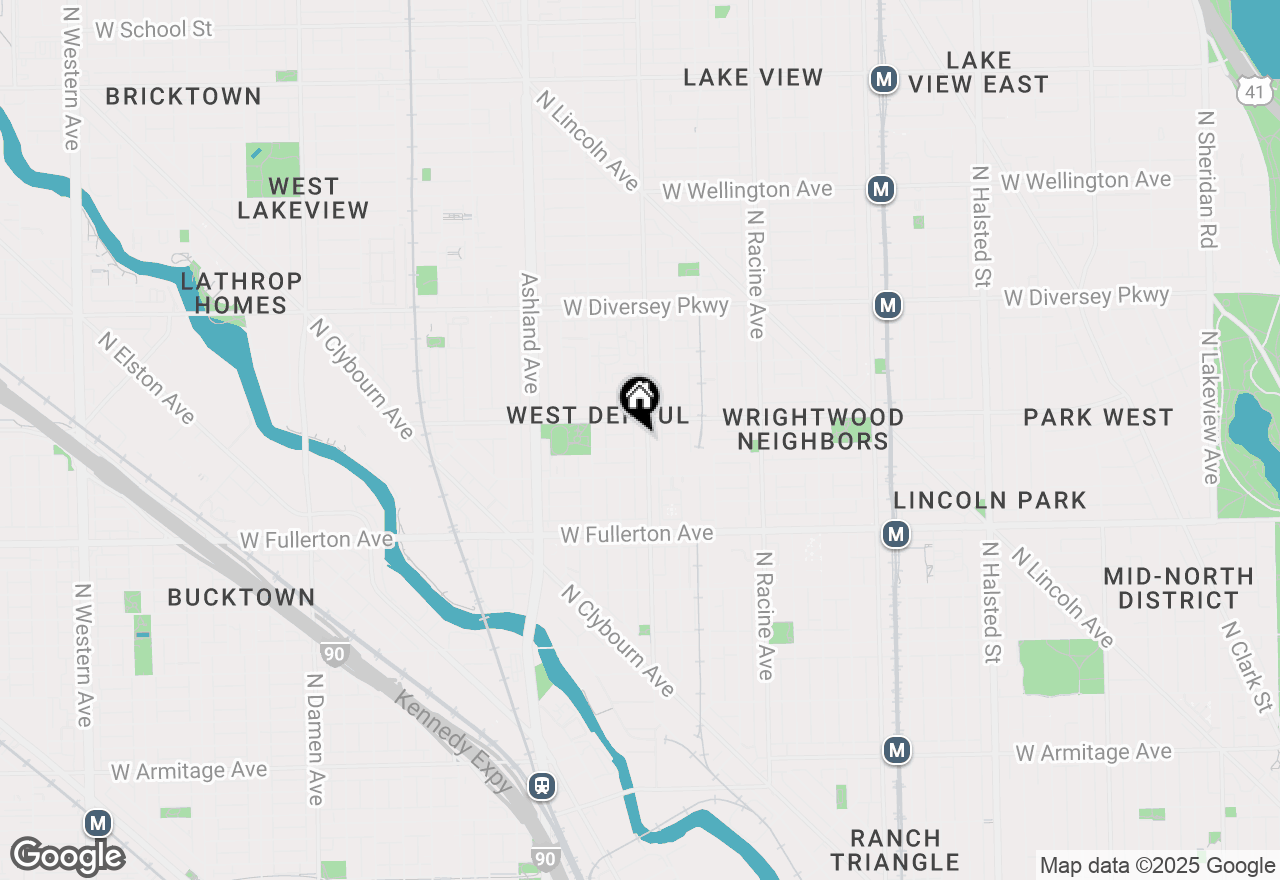 Map of 2538 N Southport Avenue #2R, Chicago, IL 60614