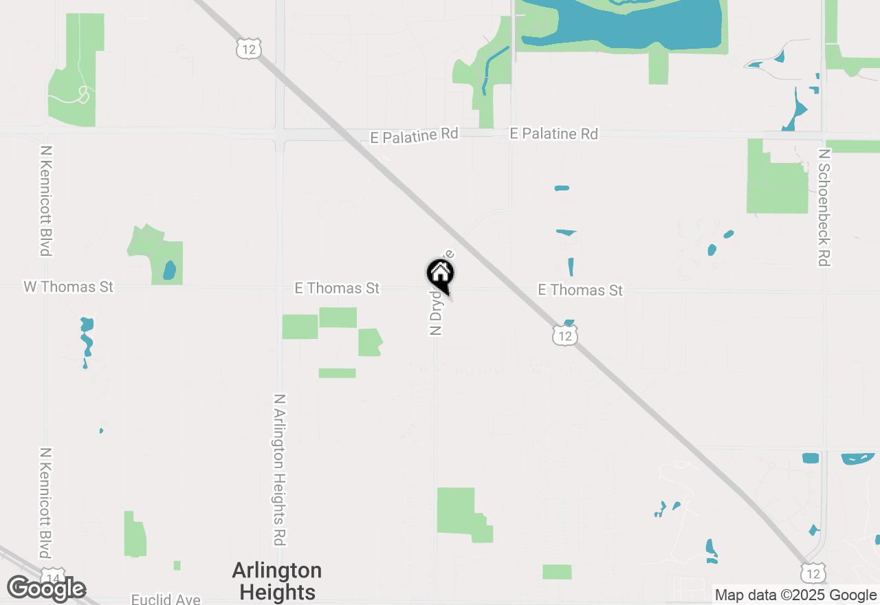 Map of 1002 E Jules Street, Arlington Heights, IL 60004