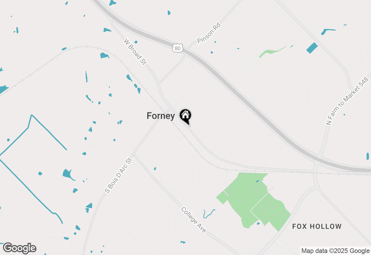 Map of 401 E Broad Street, Forney, TX 75126
