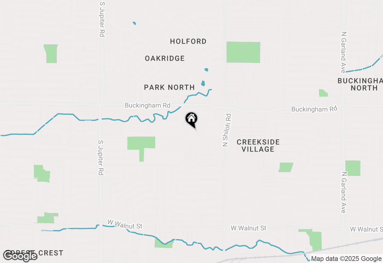 Map of 1633 Dewberry Lane, Garland, TX 75042