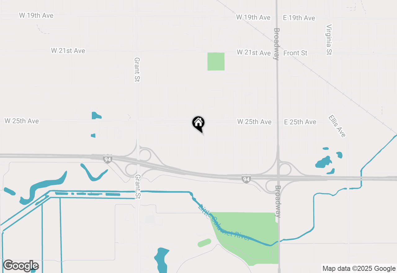 Map of 2612 Tyler Street, Gary, IN 46407