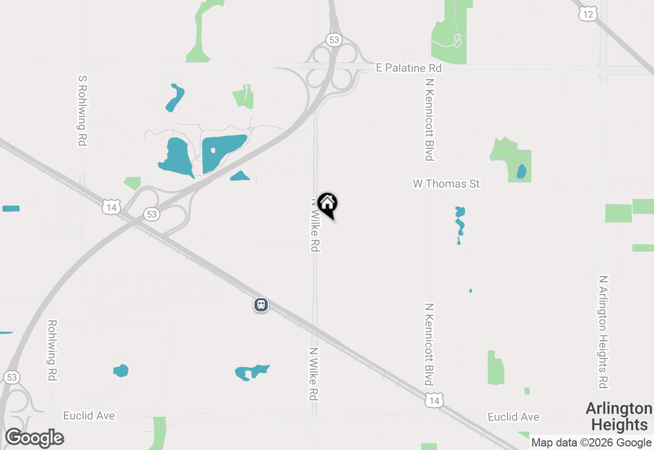 Map of 1326 N Race Avenue, Arlington Heights, IL 60004