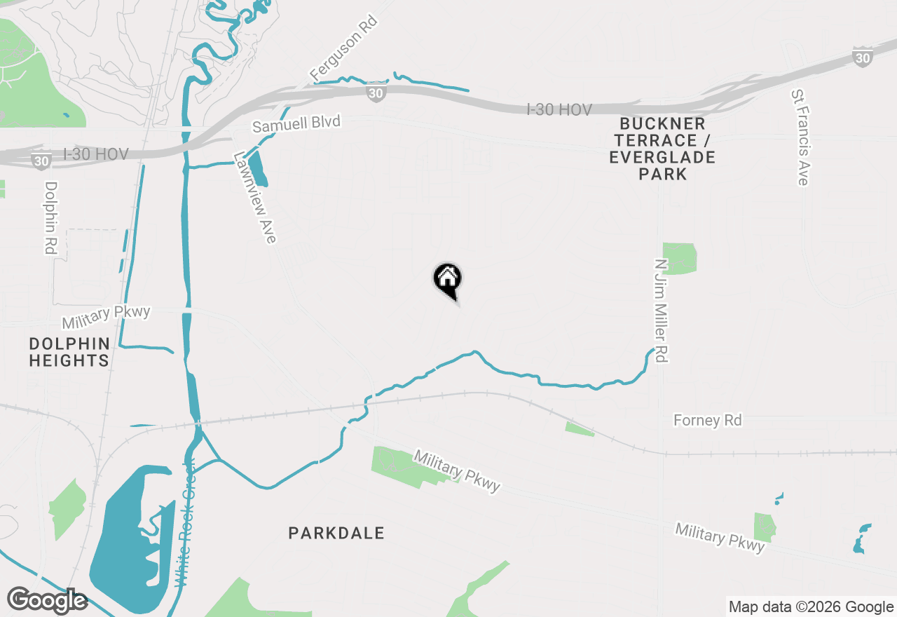 Map of 4727 Ashbrook Road, Dallas, TX 75227