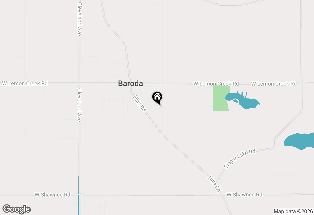 Map of 9064 Ruggles Road, Baroda, MI 49101