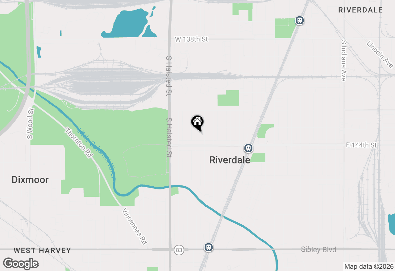 Map of 14315 S Lowe Avenue, Riverdale, IL 60827