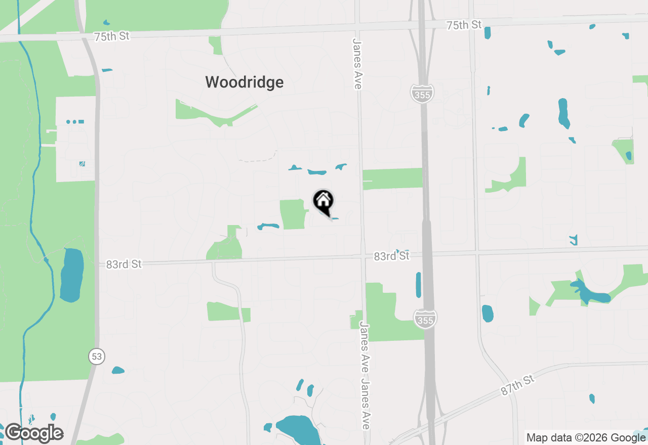 Map of (Address confidential), Woodridge, Illinois 60517