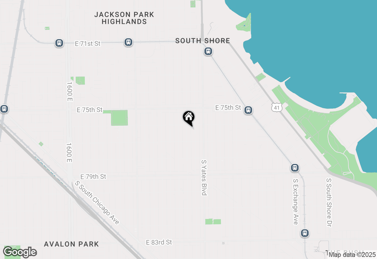 Map of 7617 S Crandon Avenue, Chicago, IL 60649