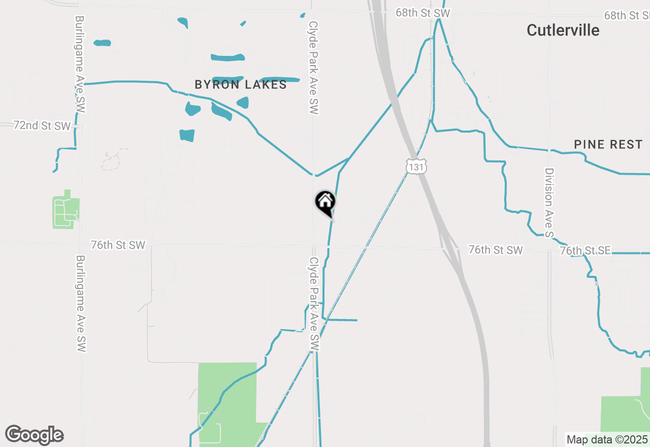 Map of 7532 Clyde Park Avenue Sw, Byron Center, MI 49315