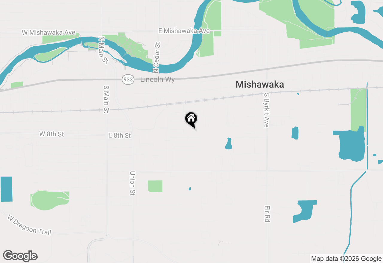 Map of 816 E 8th Street, Mishawaka, IN 46544