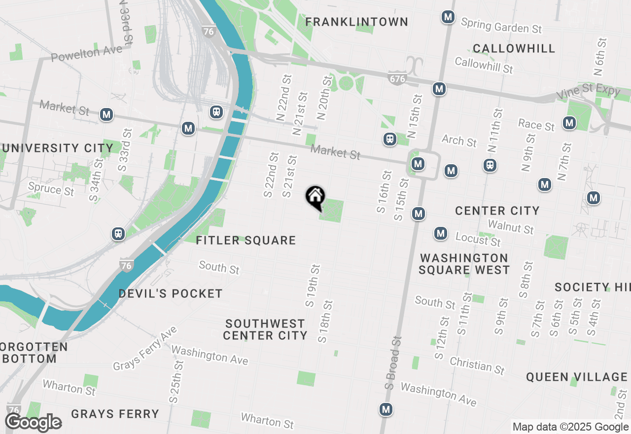 Map of 224 W Rittenhouse Square #1717, Philadelphia, PA 19103