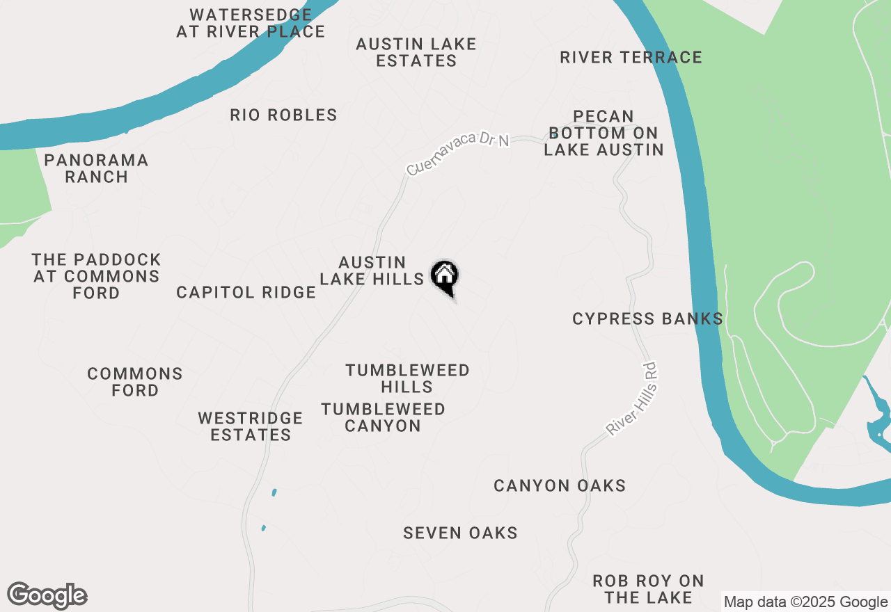 Map of 1302 Olympus Dr, Austin, TX 78733