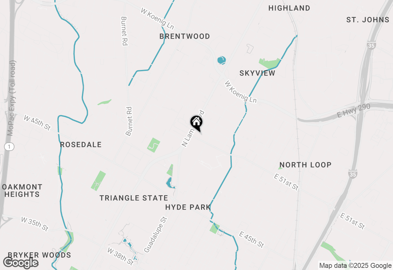 Map of 620 W 51 St St #201, Austin, TX 78751