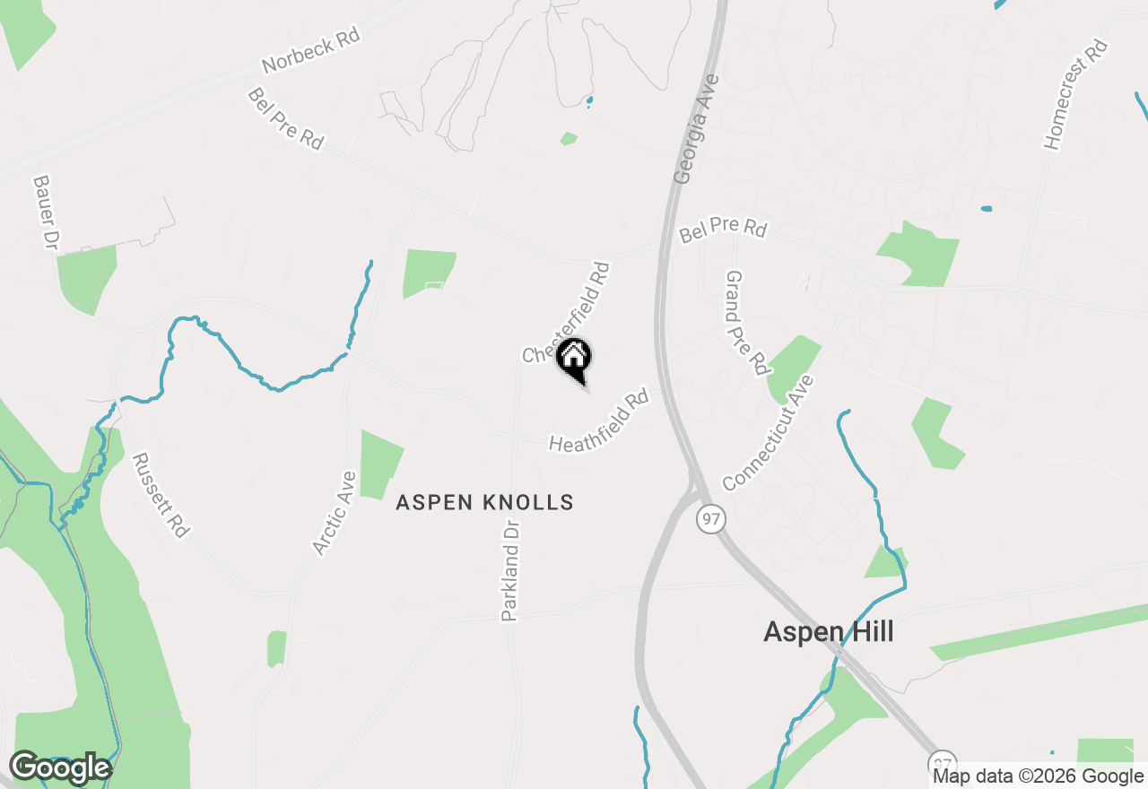 Map of 14107 Oakvale Street, Rockville, MD 20853