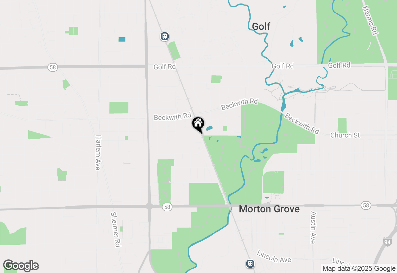 Map of 6631 Church Street, Morton Grove, IL 60053