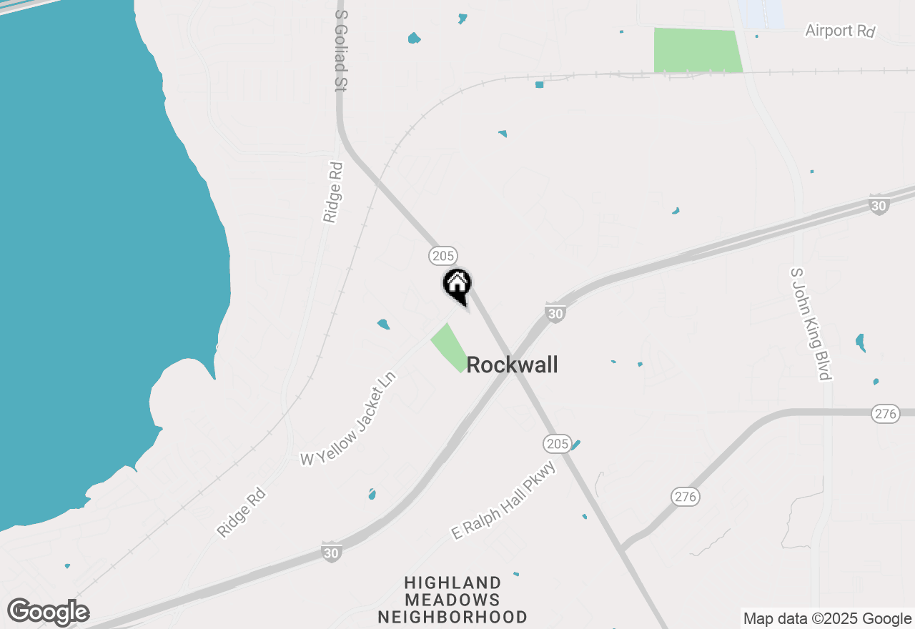 Map of 1101 E Yellowjacket Lane, Rockwall, TX 75087