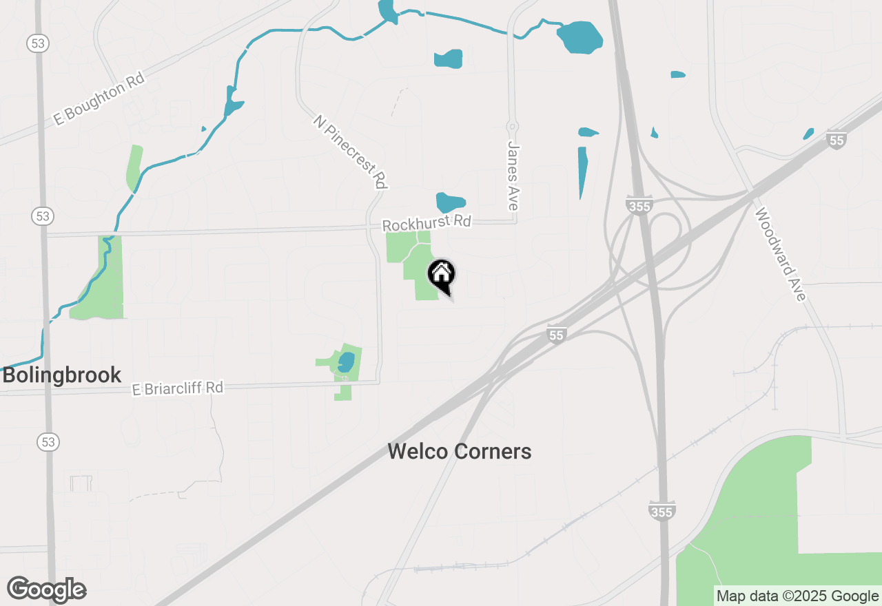 Map of 159 Queenswood Road, Bolingbrook, IL 60440