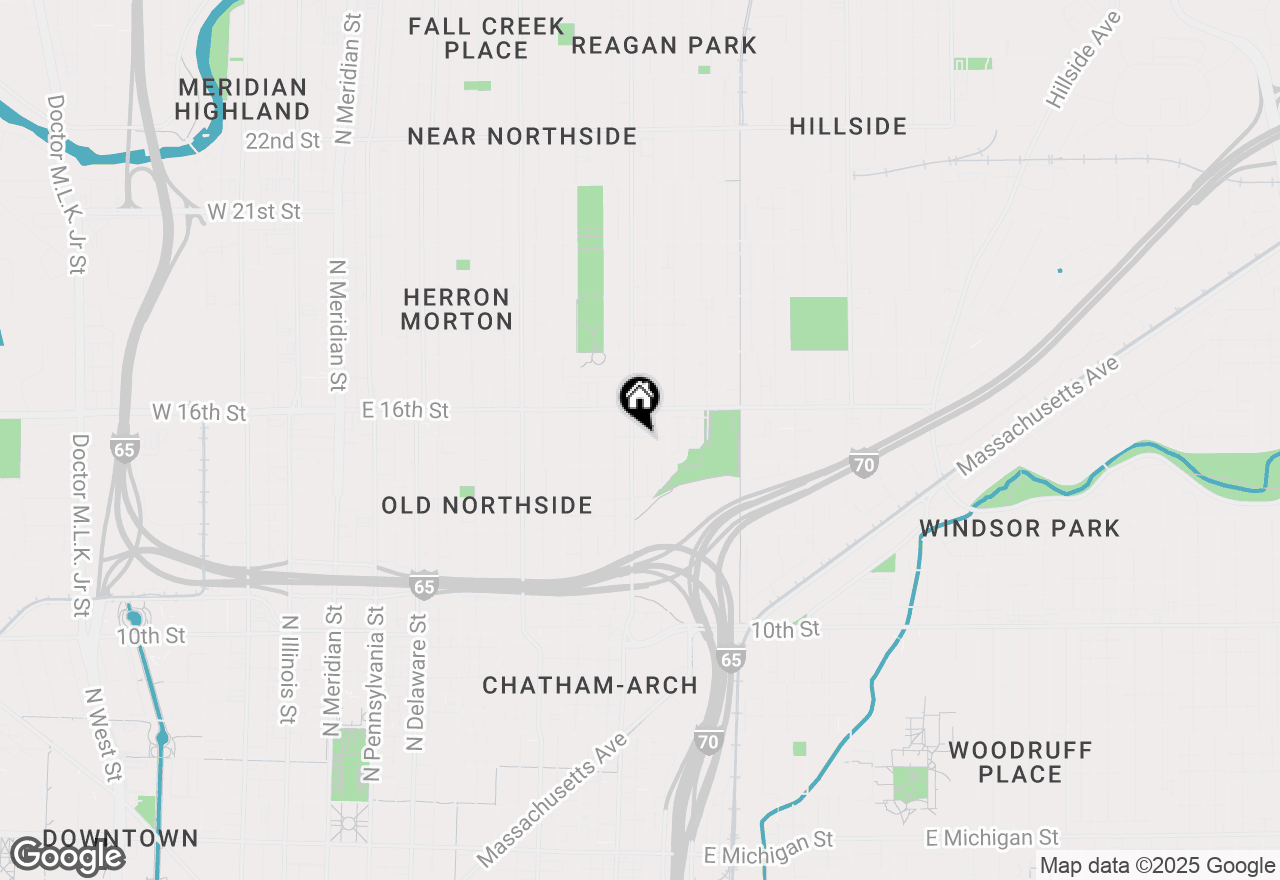 Map of 1531 N College Avenue, Indianapolis, IN 46202