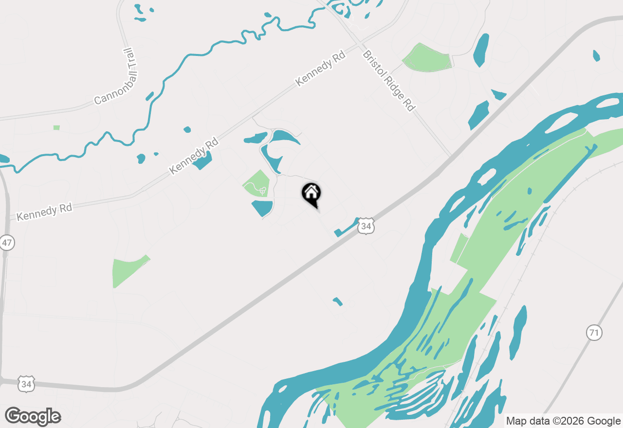 Map of 1492 Orchid Street, Yorkville, IL 60560